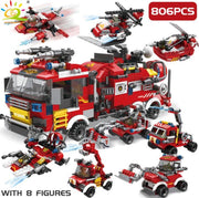 Brandweer - Voertuigen - Geschikt voor LEGO - Kinder Speelgoed