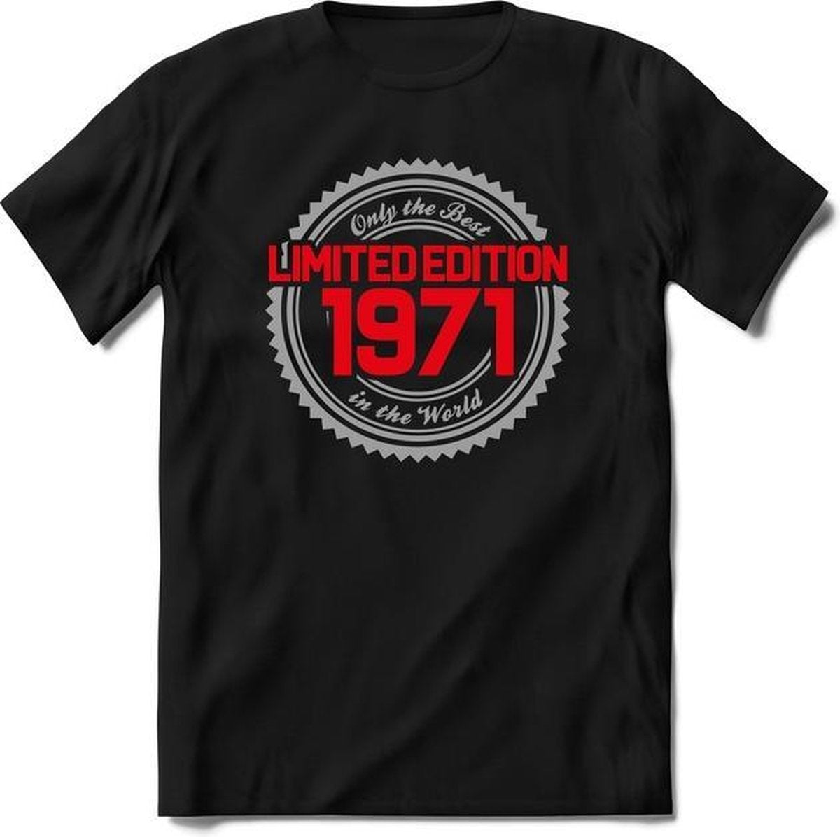 1971 Limited Edition | Feest Kado T-Shirt Heren - Dames | Zilver - Rood | Perfect Verjaardag Cadeau Shirt | Grappige Spreuken - Zinnen - Teksten |