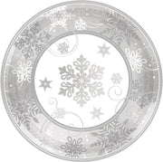 AMSCAN - 8 kleine sneeuwvlokken borden - Decoratie > Borden