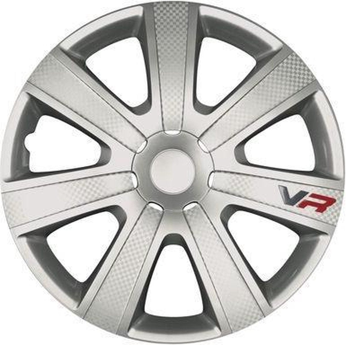 Car Plus Wieldoppen Vr 16 Inch Abs Zilver Set Van 4