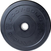 Chicago Extreme Zwarte Olympische Bumper Plates OBPXK - 20 kg - Zwart - 50mm