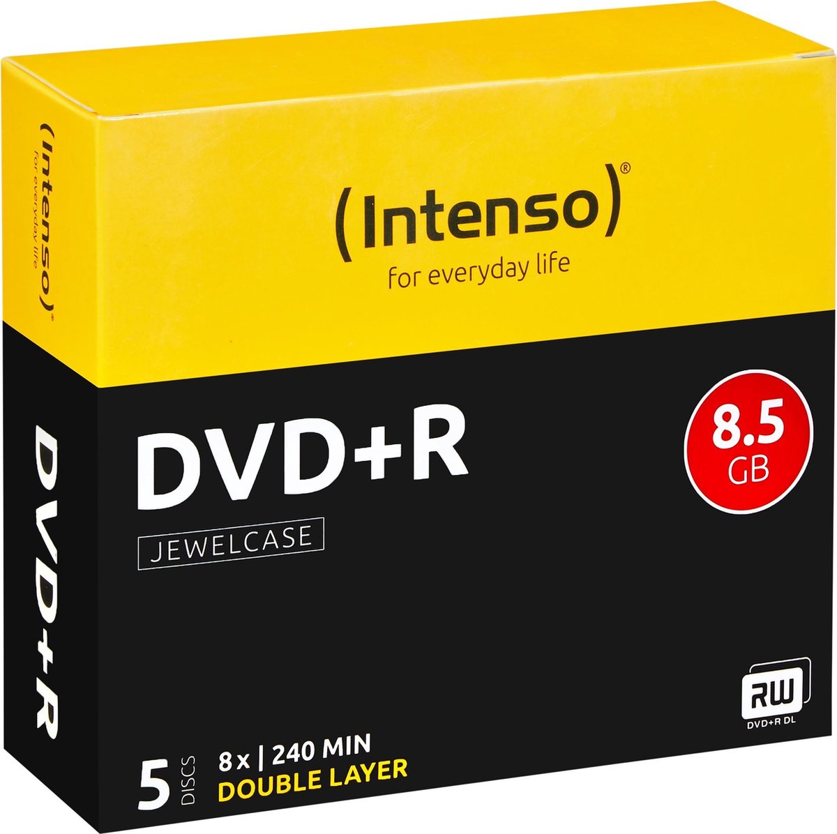 Intenso 4311245 DVD+R DL disc 8.5 GB 5 stuk(s) Jewelcase