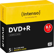 Intenso 4311245 DVD+R DL disc 8.5 GB 5 stuk(s) Jewelcase
