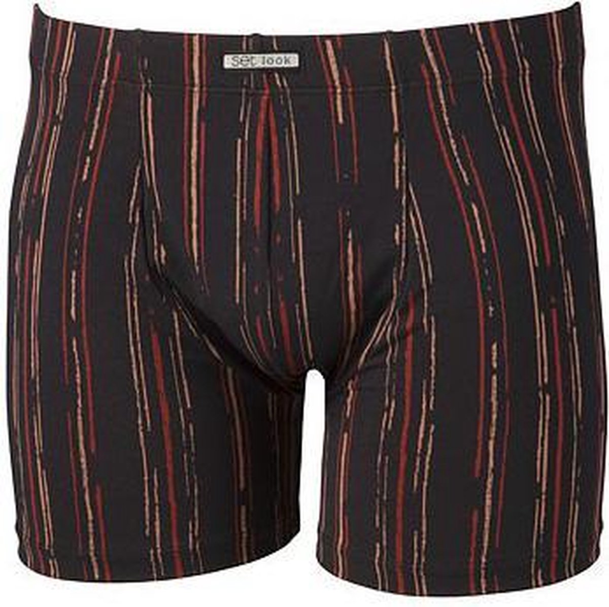 Set Look heren boxershort 18508 - Oranje/rood  - M