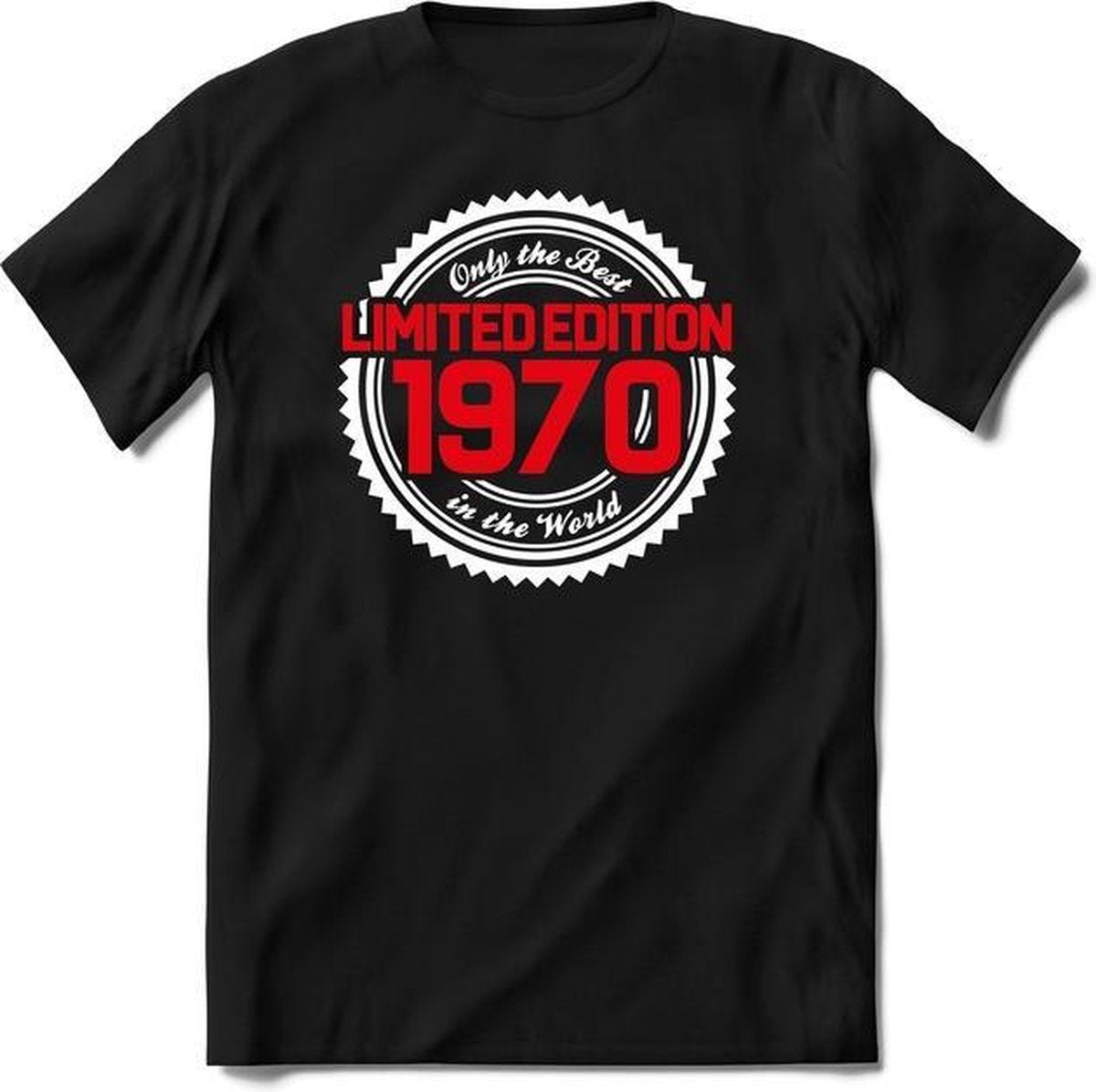 1970 Limited Edition | Feest Kado T-Shirt Heren - Dames | Wit - Rood | Perfect Verjaardag Cadeau Shirt | Grappige Spreuken - Zinnen - Teksten |