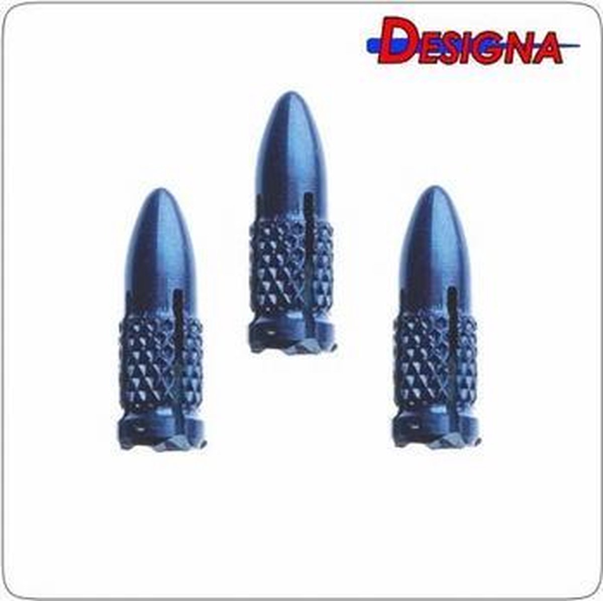 Designa Aluminium Flight Protectors Beehive Blue  Set Ã  3 stuks