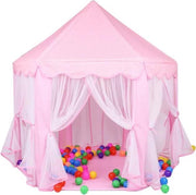 Luxe Kinder Speeltent  - Speeltent voor Kinderen - Vanaf 3 Jaar - Jongens / Meisjes - Met Bodem - Kindertent Met Gordijnen - Speeltenten - kindertent - Speelkasteel - Prinses Castle Speeltent - Kasteeltent voor Binnen/Buiten - 135/135/140cm - Roze