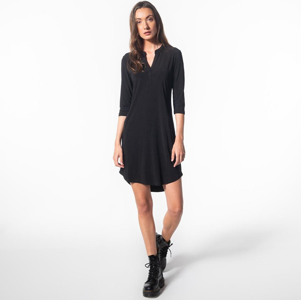 Dames Travel Dress Zwart - Dames jurk Black - L