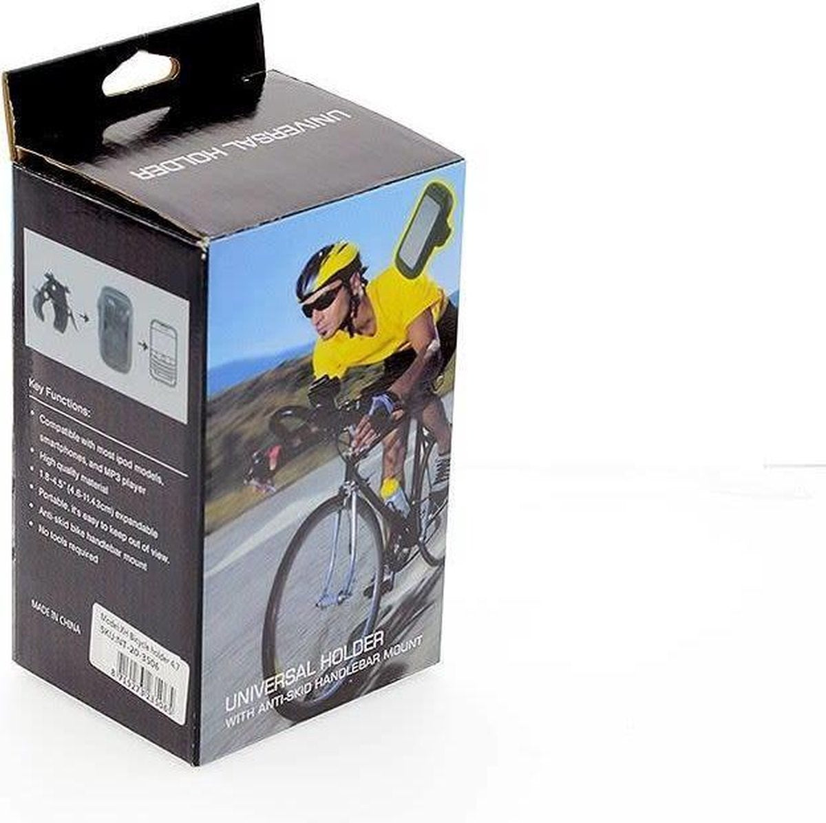 UNIQ Accessory fietshouder XL - Extra Large Fiets Stuurhouder - Houder Smartphone - Fietshouder Stuur - Waterdicht -Zwart Fietshouder Universeel Waterdicht & Shockproof Large Hoesje voor de iPhone 8 Plus/7 Plus/6 Plus/6S/7/8 Plus Samsung S9