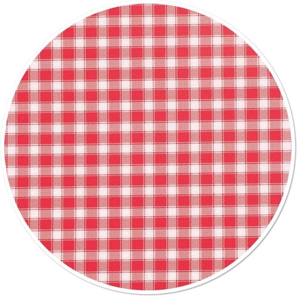 Tafelzeil 160cm Ø rond ruit Rood