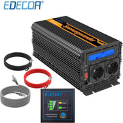 Edecoa 12V-230V Zuivere Sinus Omvormer - 2500W/5000W + controller