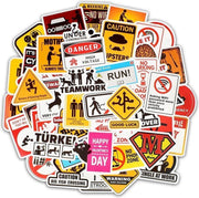 Winkrs - Random sticker mix met 50 waarschuwingen