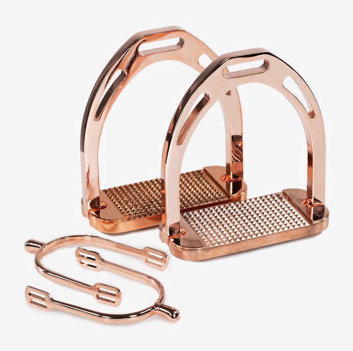 LIMITED EDITION Stijgbeugel met spoor set Rose Gold 12cm beugel / knopspoor