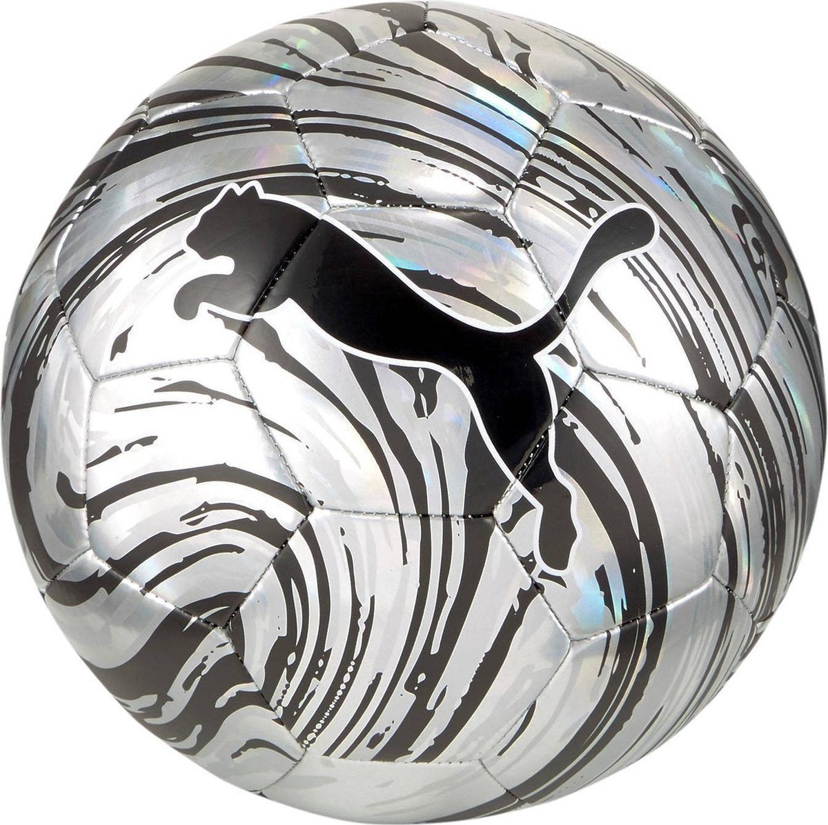 Puma bal shock ball - maat 4 - zilver/zwart
