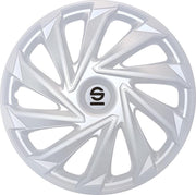 Sparco Wieldoppen Varese 14 Inch Rvs Zilver Set Van 4