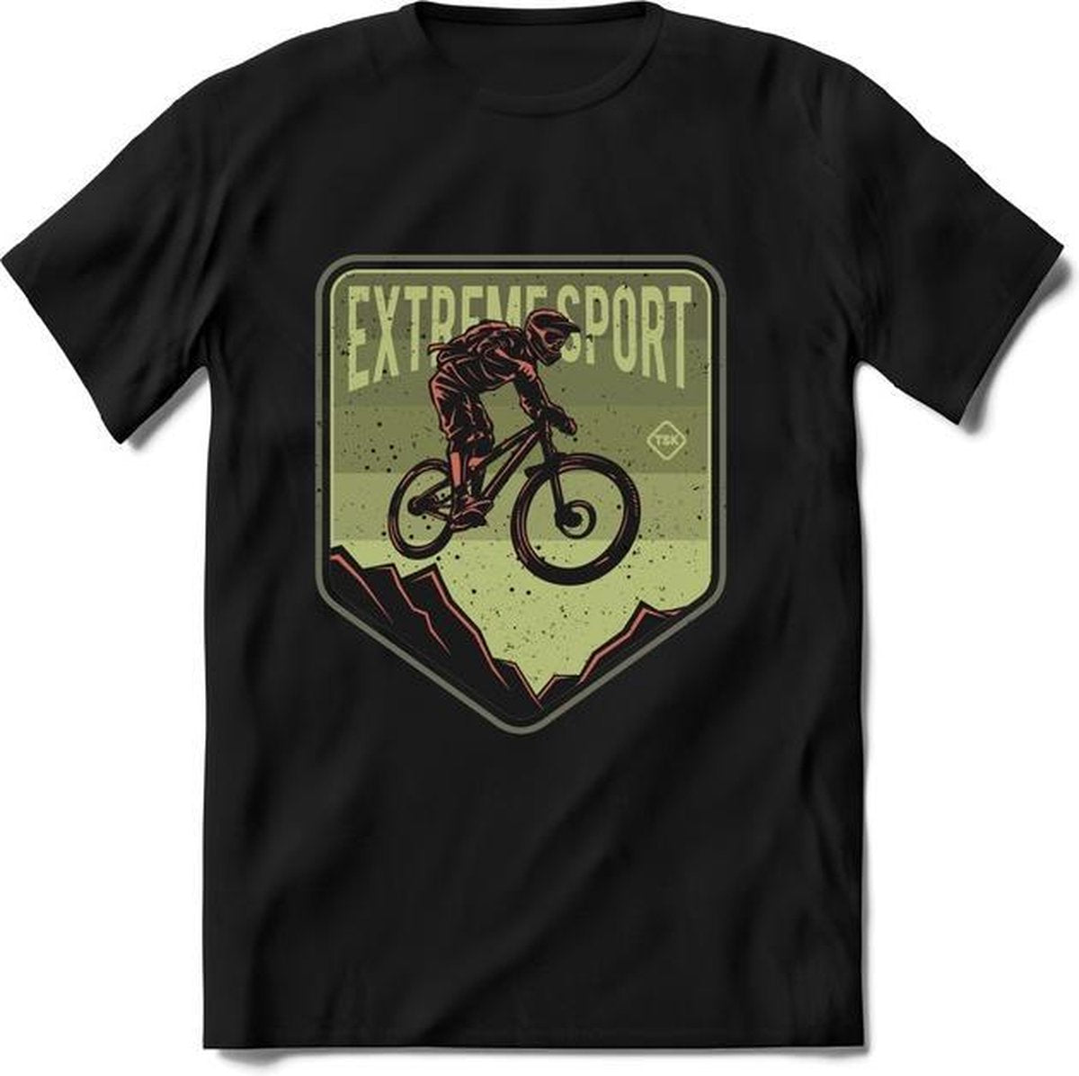 Extreme Sport | TSK Studio Mountainbike kleding Sport T-Shirt | Groen | Heren / Dames | Perfect MTB Verjaardag Cadeau Shirt