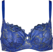 After Eden Wire bra lace - T.T. Blue/ Lime - Maat D75