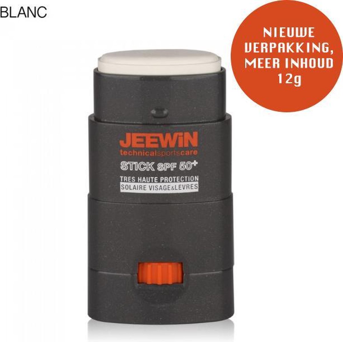 JEEWIN Sunblock Stick SPF 50+ - WIT | ook geschikt voor bescherming tattoo | Minerale zonbescherming | Trotse sponsor van Sportclub Only Friends