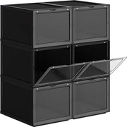 Nancy's Schoenen Opbergsystemen - Stapelbare Schoenenhouder - Schoenenkast - Zwart - 28 x 36 x 22 cm