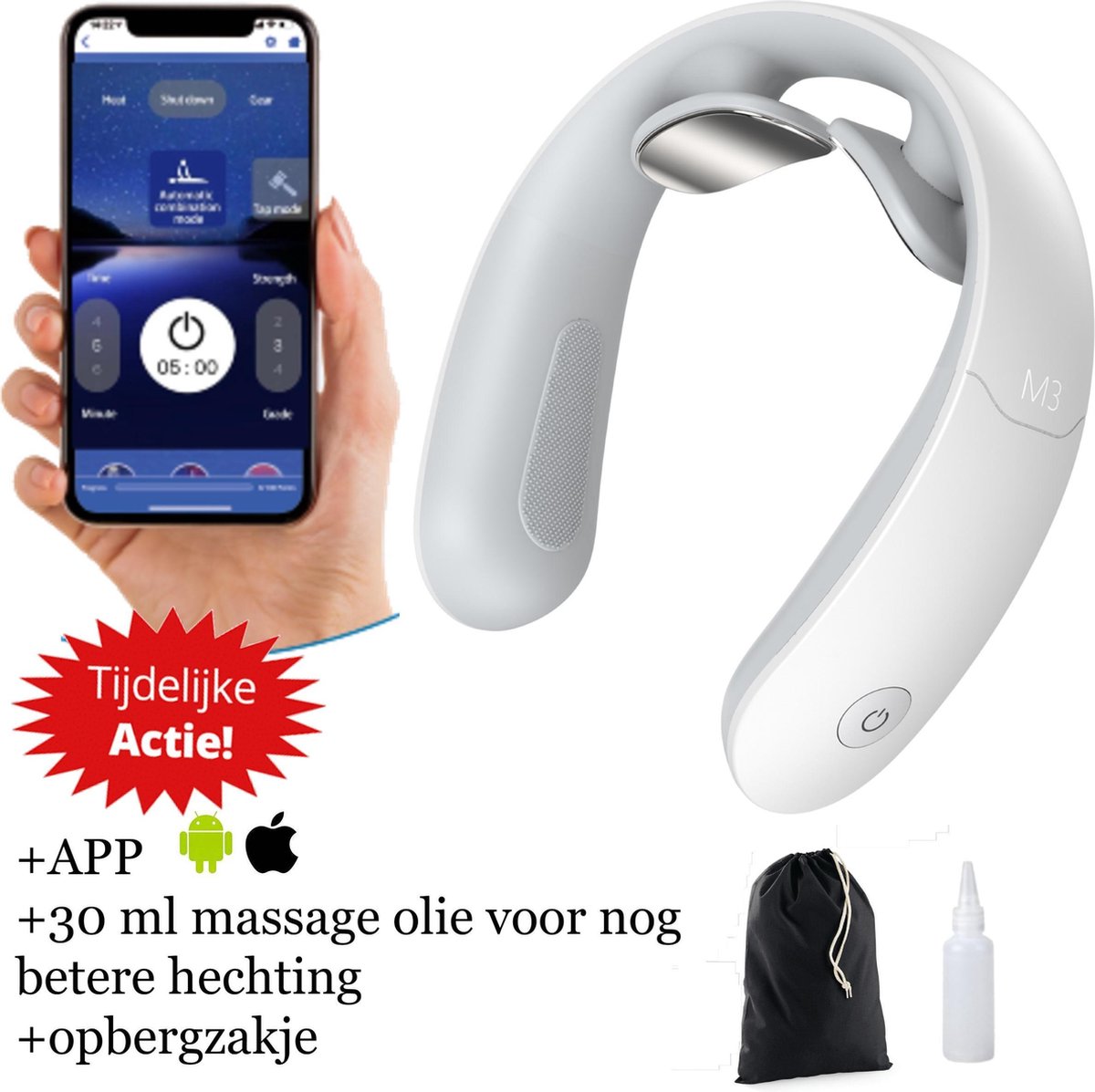 KarQLife - Nekmassage Apparaat- Wit