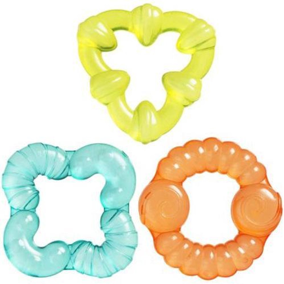 Koelbijtring - bijtringen baby - set van 3 stuks