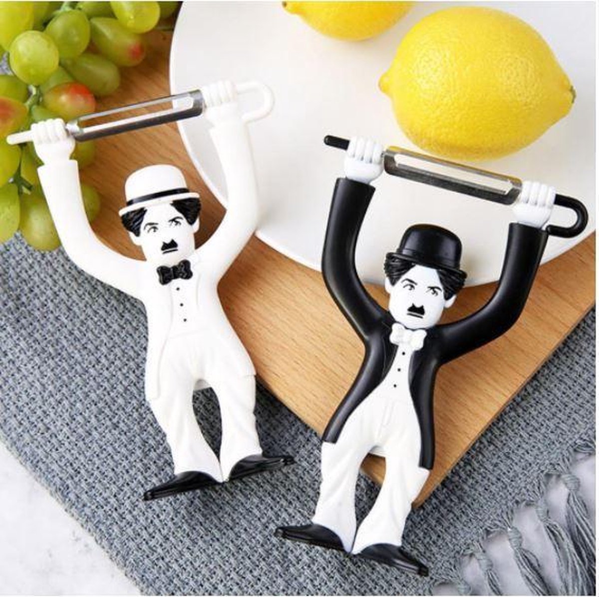Charlie Chaplin aardappelsnijder