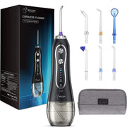 BESTOPE Elektrische waterflosser - Monddouche - 6 opzetkoppen – Waterdicht – Draadloos & oplaadbaar