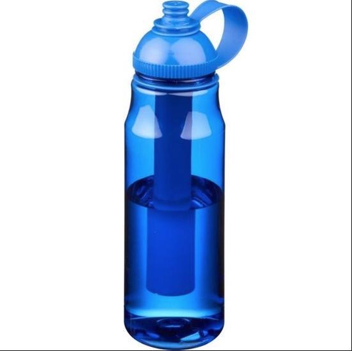 Koelfles - Drinkfles - Waterfles - Sport Bidon - Transparante Drinkfles 700ML BPA vrij kunststof Blauw