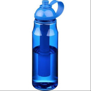Koelfles - Drinkfles - Waterfles - Sport Bidon - Transparante Drinkfles 700ML BPA vrij kunststof Blauw