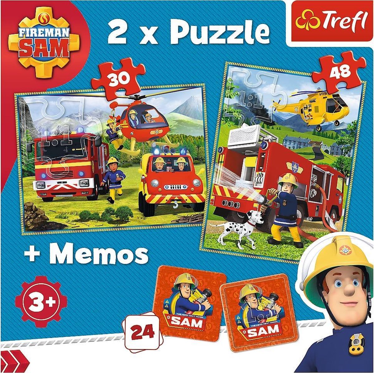 Brandweerman Sam puzzel en memo Legpuzzel 78 stuk(s)