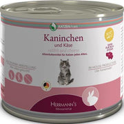 20x Herrmann's Selection Kattenvoeding Rabbit With Cheese 200 gr.