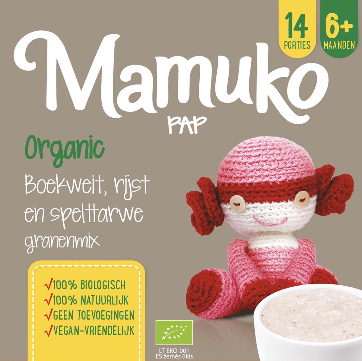 Mamuko biologische pap 6+ mnd. - boekweit