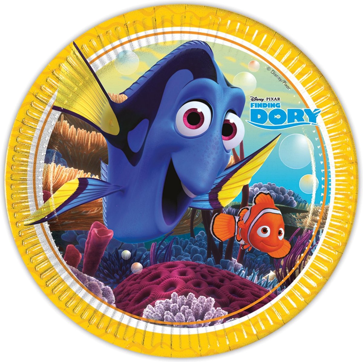 PROCOS - 8 kartonnen Dory borden - Decoratie > Borden