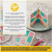 Wilton - Bakvorm - Rond - Checkerboard / Schaakbord - Set/4