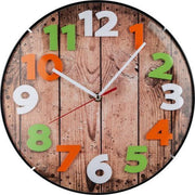 Technotrade Wanduhr Holz/bunt