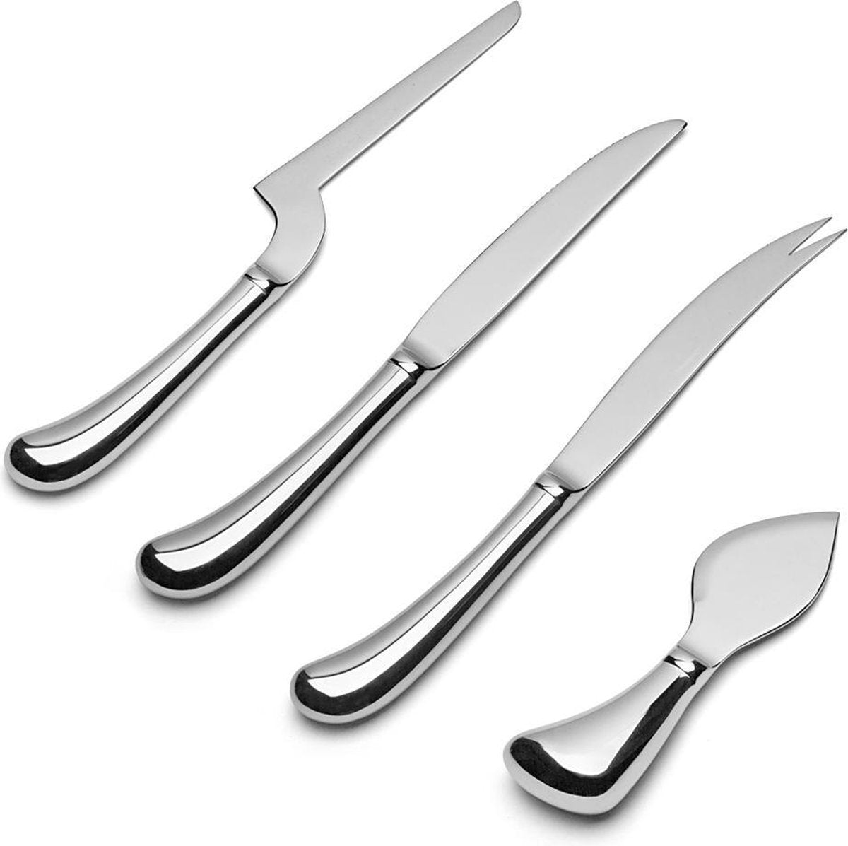 Sambonet Living Kaasmessen - Rvs - 4 stuks - Zilverkleurig