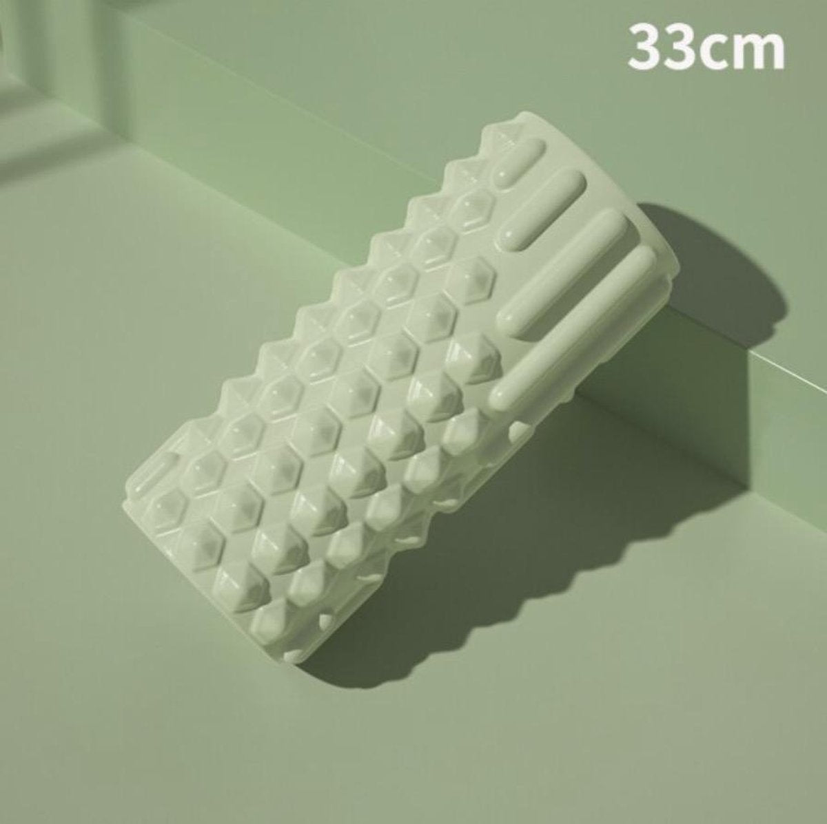 IMYOGI Foamroller 33cm - Groen Foam Roller - Massage Roller - Fitness Roller - Therapie & Massage voor rug benen kuiten billen dijen - Perfecte zelfmassage voor sport fitness hardlopen