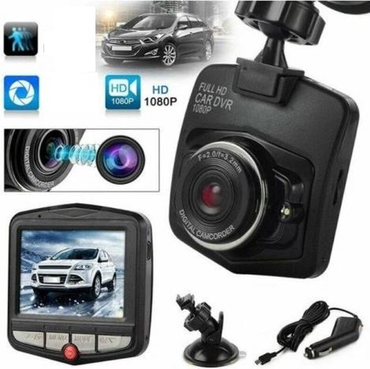 Full HD Voertuig Camera - 720P Resolutie Camera - Bewegingsdetectie