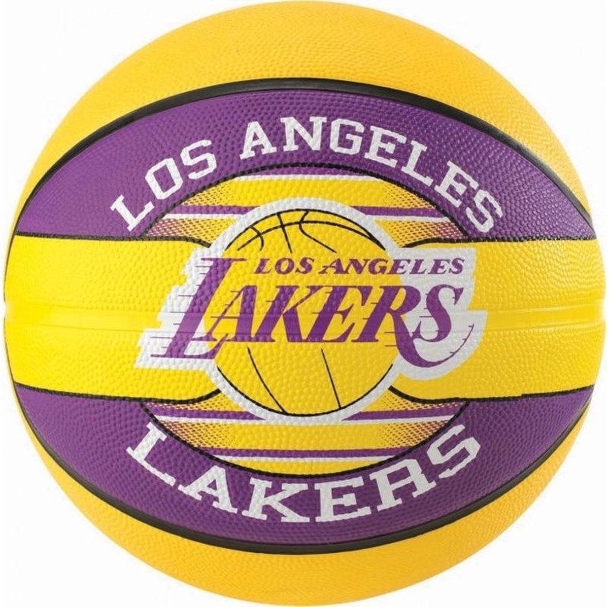 Spalding La Lakers Basketbal - Heren - Geel / Paars - Maat 7 | Maat: 7