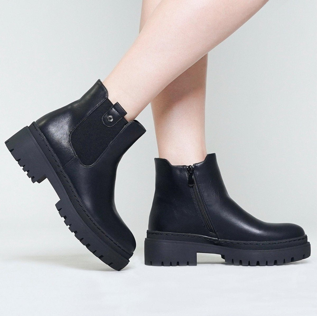 Chelsea boots dames zwart Zwart / 37