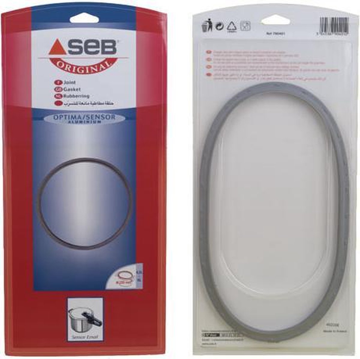 SEB - AFDICHTINGSRUBBER SNELKOOKPAN 6L - ALU - DIAM 220MM - OPTIMA / SENSOR - 790401