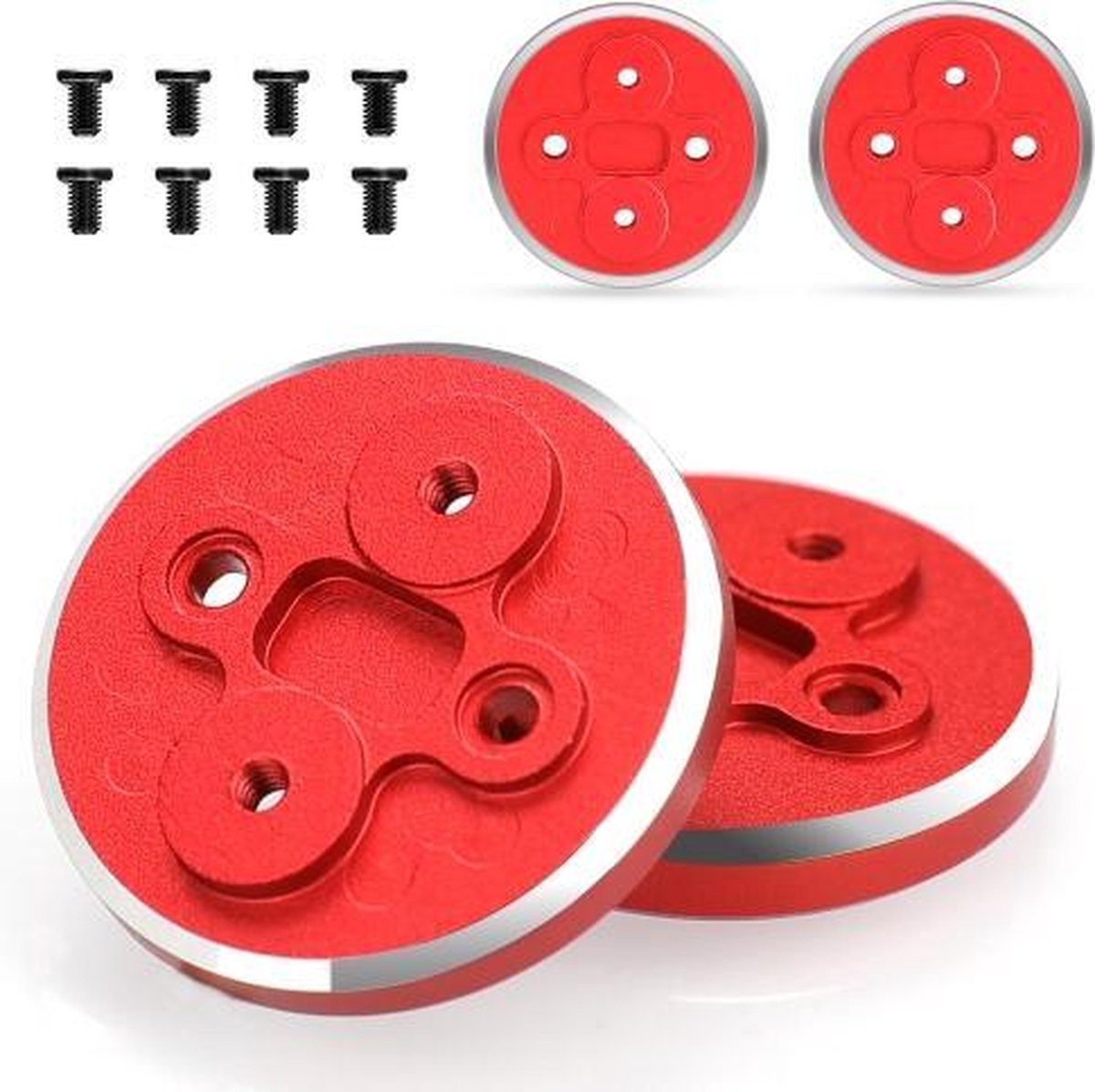 4-delige motorbeschermkap Motorskapbeschermer met messchroefset voor DJI Mavic Mini (rood)
