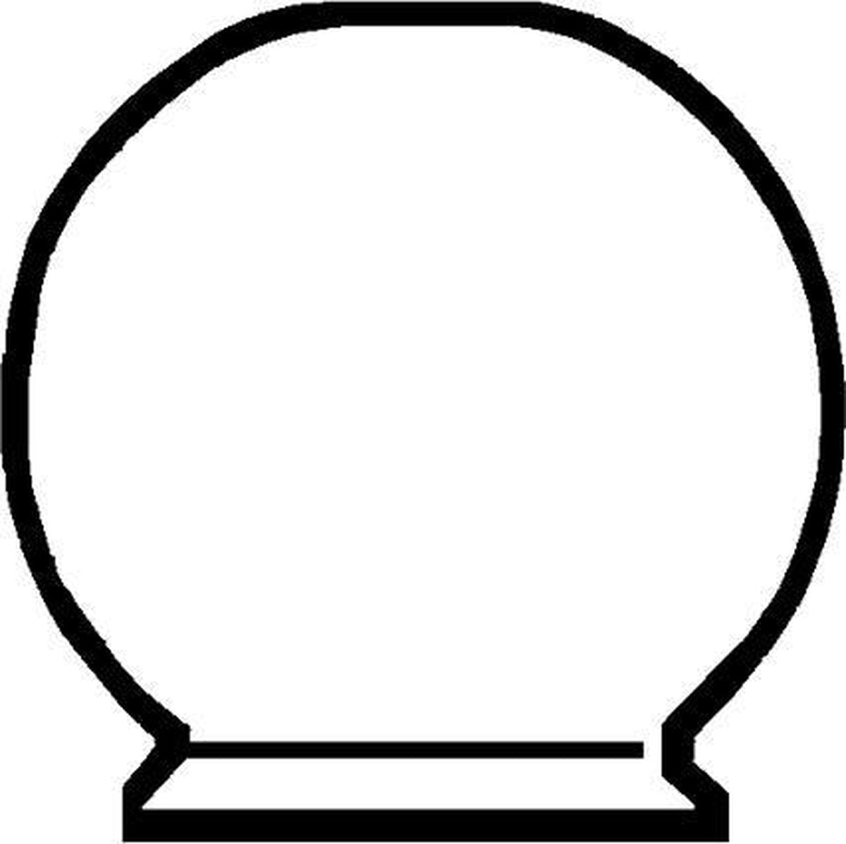 DHR Kogelglas opaal 70mm / Kogelglas opaal