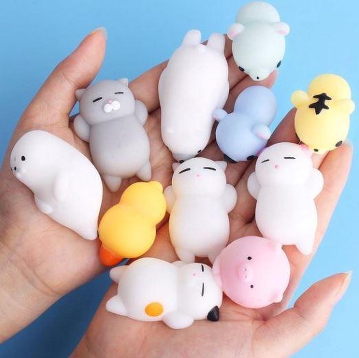 NoStressKids |Mochi Squishy |Mini diertje | Set van 5 stuks |Fidget Toys |Soft |Anti Stress