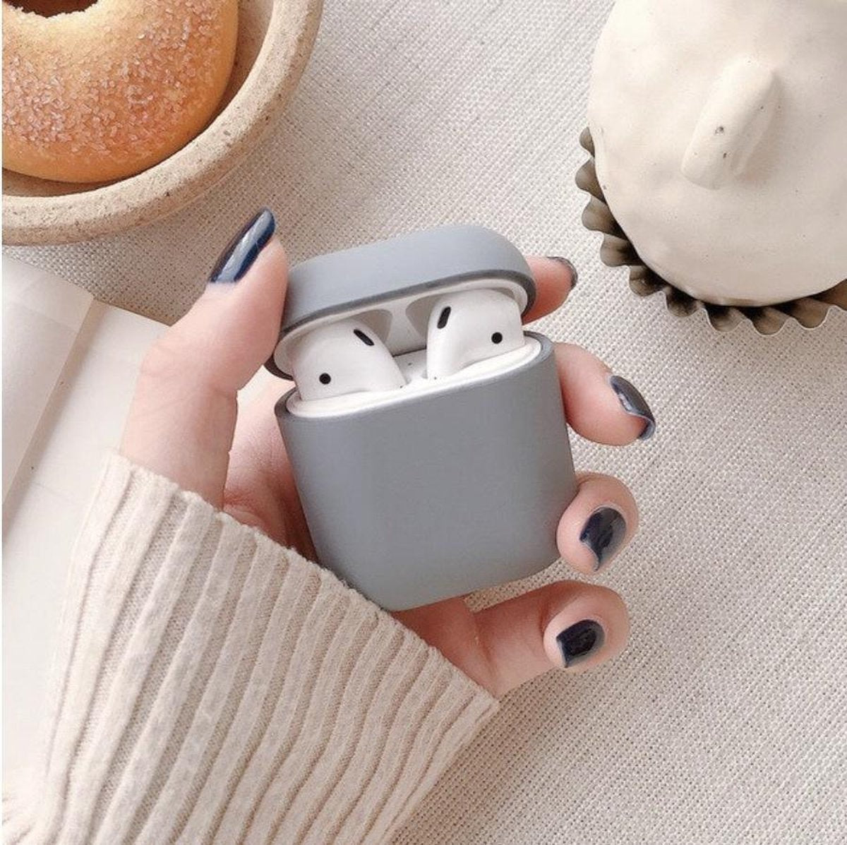 Apple AirPods 1 & 2 hard case - grijs -