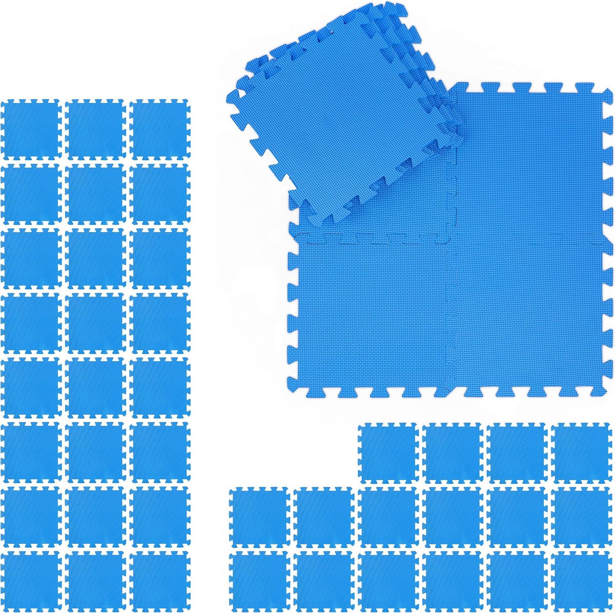 relaxdays 48 x fitness matten - schuimstof - beschermmat - sportmat - puzzelmat - vloermat