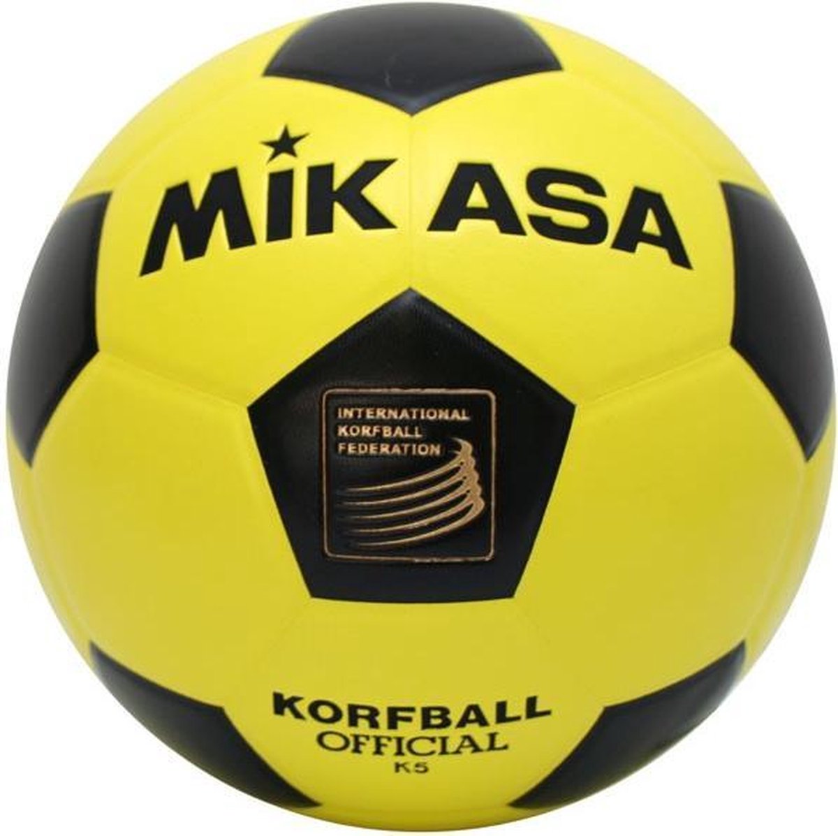 Mikasa K-3 Korfbal - Geel / Zwart - maat 3
