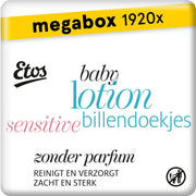 Etos Baby Lotion Sensitive Billendoekjes Megabox - 1920 stuks (24x 80 stuks)