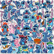 ProductGoods - 50 Stuks Stich Stickers - Muur Decoratie - Koffer Decoratie - Laptop Decoratie - Koelkast Decoratie - Stickervellen - Lilo & Stitch