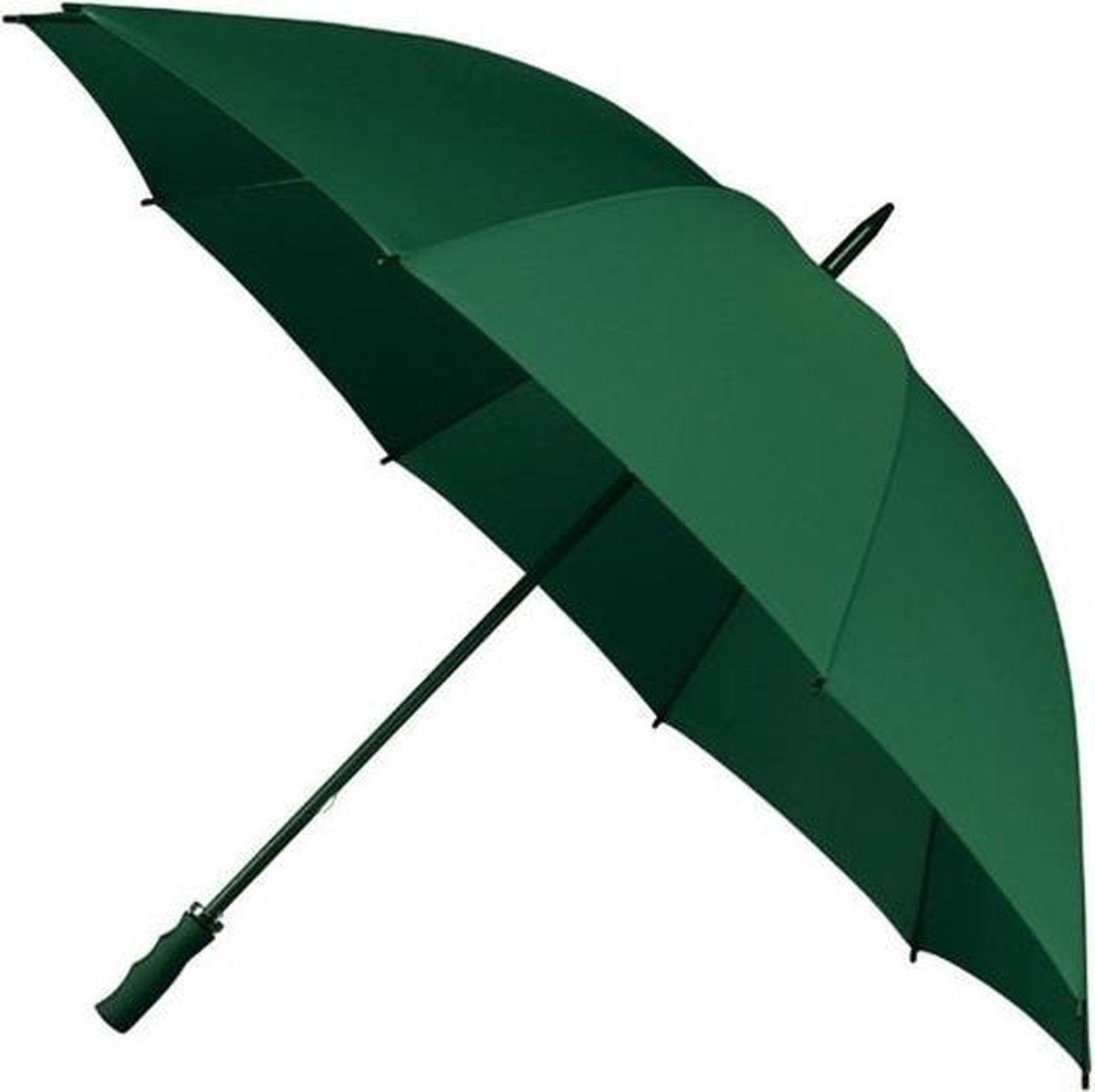 Golf stormparaplu donkergroen windproof 130 cm